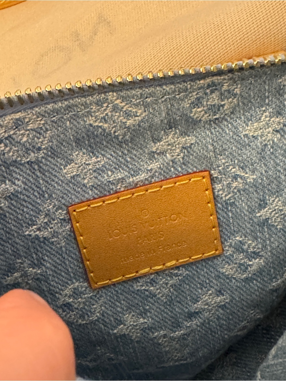 Louis Vuitton Light Blue Denim Nano Speedy 2023 - Picture 5 of 16